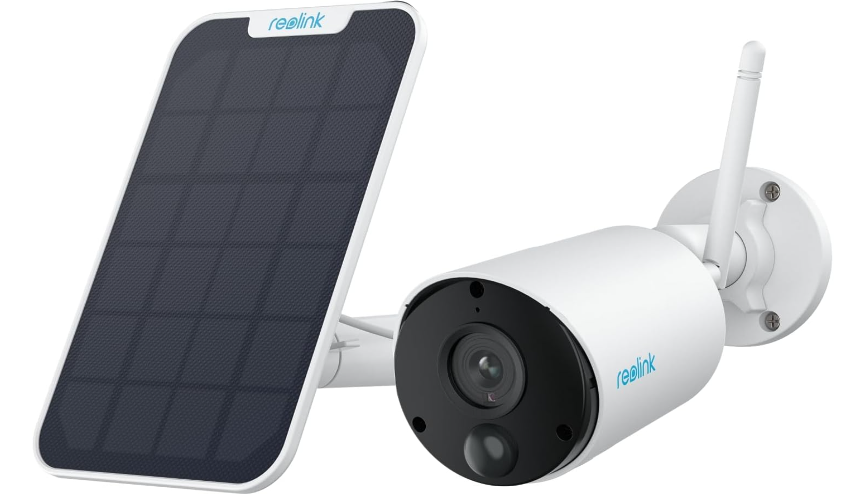 3MP Solar Security Camera, Wireless Home Security Camera Outdoor Indoor, Night Vision, Human/Car Detection, 2.4G WiFi, Local Storage, No Monthly Fee, Support Home Hub, Argus Eco+Solar Panel